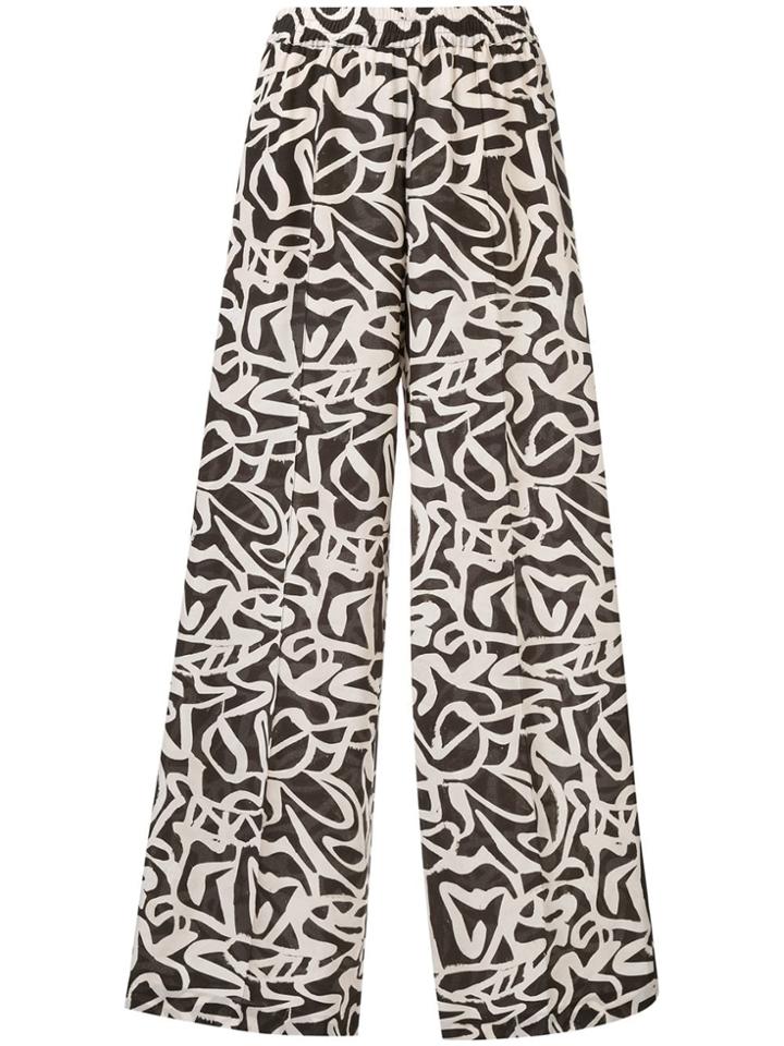 Aspesi Printed Flared Trousers - 15237 Mil Green