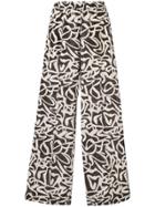 Aspesi Printed Flared Trousers - 15237 Mil Green