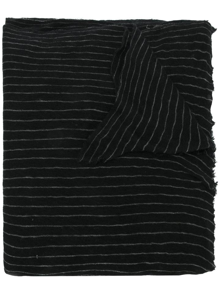Isabel Marant Étoile - Striped Scarf - Women - Cashmere - One Size, Black, Cashmere