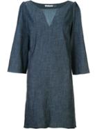 Alice+olivia Shift Dress, Women's, Size: Xs, Blue, Lyocell/linen/flax/polyester