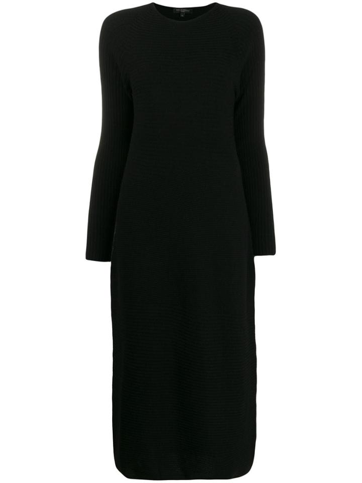 Antonelli Knitted Mid-length Dress - Black