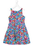 Polo Ralph Lauren - Floral Print Flared Dress - Kids - Cotton - 12 Yrs, Blue