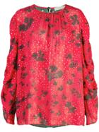 Preen Line Mixed-print Blouse - Red