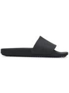 Rick Owens Drkshdw Embossed Logo Slides - Black
