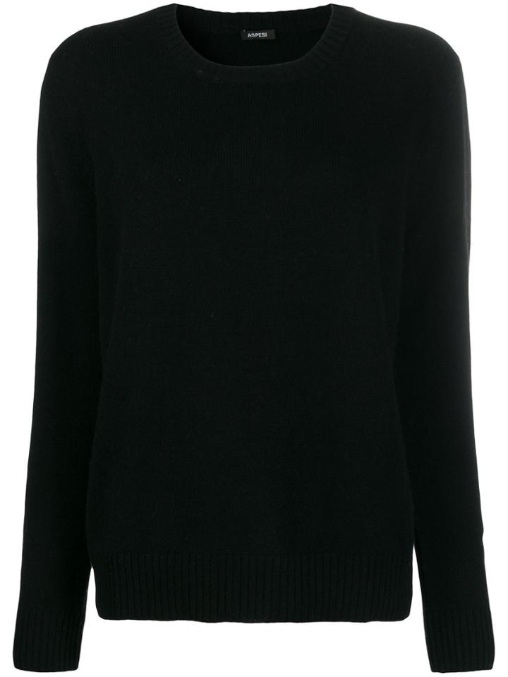 Aspesi Crew Neck Jumper - Black