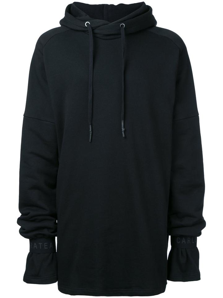 Strateas Carlucci - Twin Sleeve Hoodie - Women - Cotton - Xs, Black, Cotton