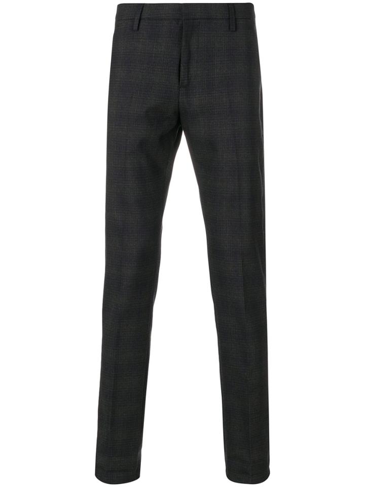 Dondup Checked Trousers - Black