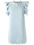 Denim Dress - Women - Cotton - 40, Blue, Cotton, Lilly Sarti