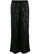 P.a.r.o.s.h. Flared Sequin Trousers - Black