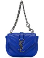 Saint Laurent Mini 'college' Bag, Women's, Blue