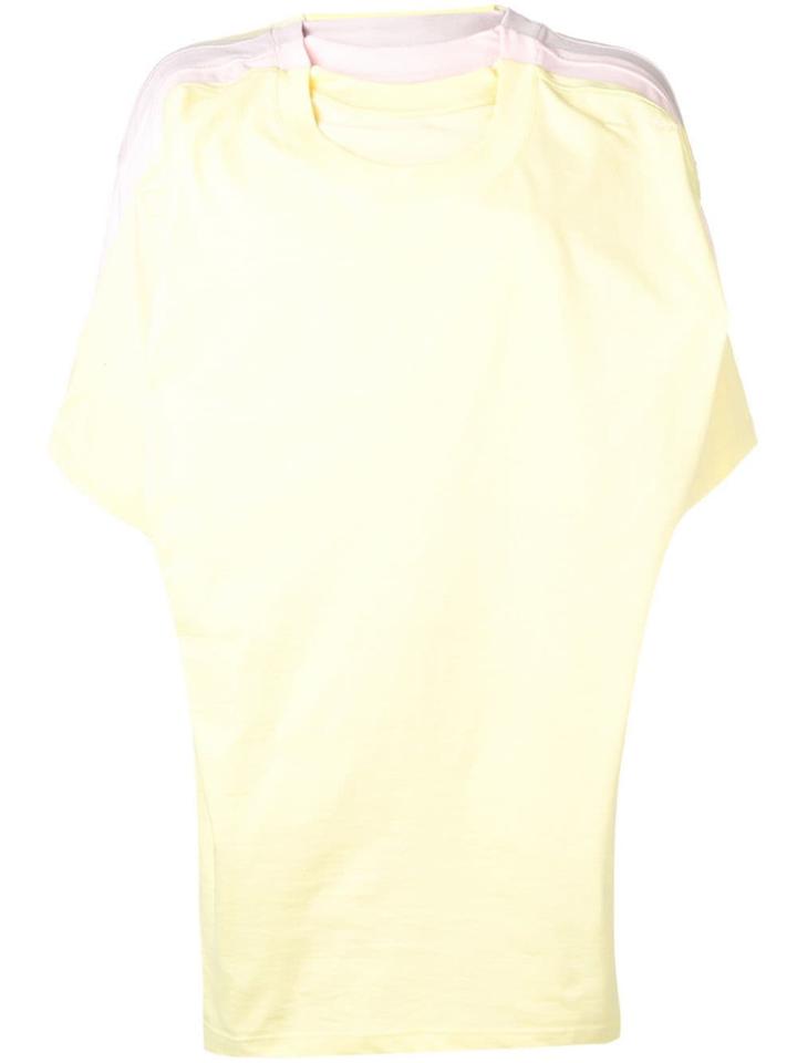 Y / Project Layered-effect T-shirt - Yellow