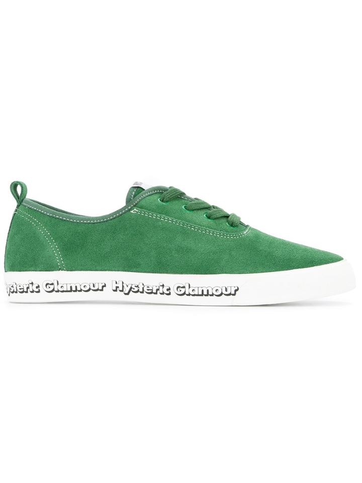 Hysteric Glamour Side Logo Lace-up Sneakers - Green