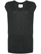 Milo V-neck Knitted Top - Black