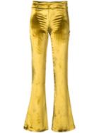 Galvan Flared Trousers - Yellow & Orange