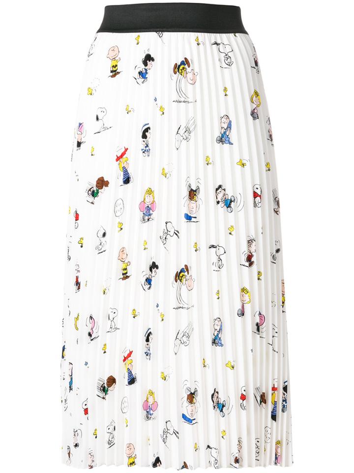 Essentiel Antwerp Peanuts Cartoon Print Skirt - White