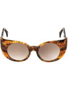 Barn's 'eye-liner Frame' Sunglasses, Women's, Brown, Acetate