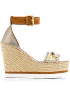 See By Chloé Glyn Wedge Sandals - Gold