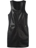 Calvin Klein Jeans 'racer' Dress, Women's, Size: Large, Black, Lamb Skin/polyester