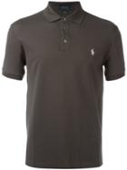 Polo Ralph Lauren - Embroidered Logo Polo Shirt - Men - Cotton/spandex/elastane - Xxl, Grey, Cotton/spandex/elastane