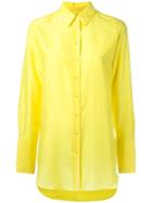 Joseph - Classic Shirt - Women - Silk - 40, Yellow/orange, Silk