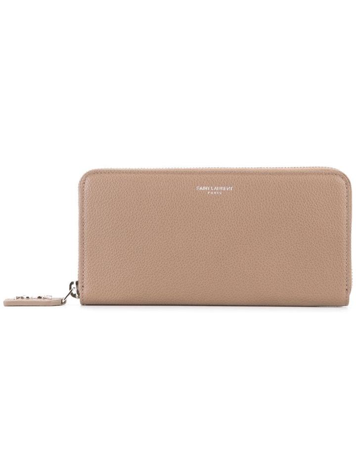 Saint Laurent Rive Gauche Continental Wallet - Neutrals