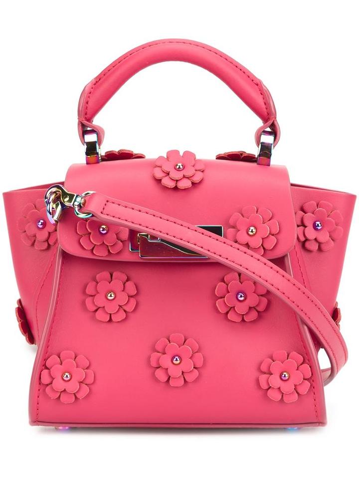 Zac Zac Posen Floral Embellished Mini Tote, Women's, Pink/purple