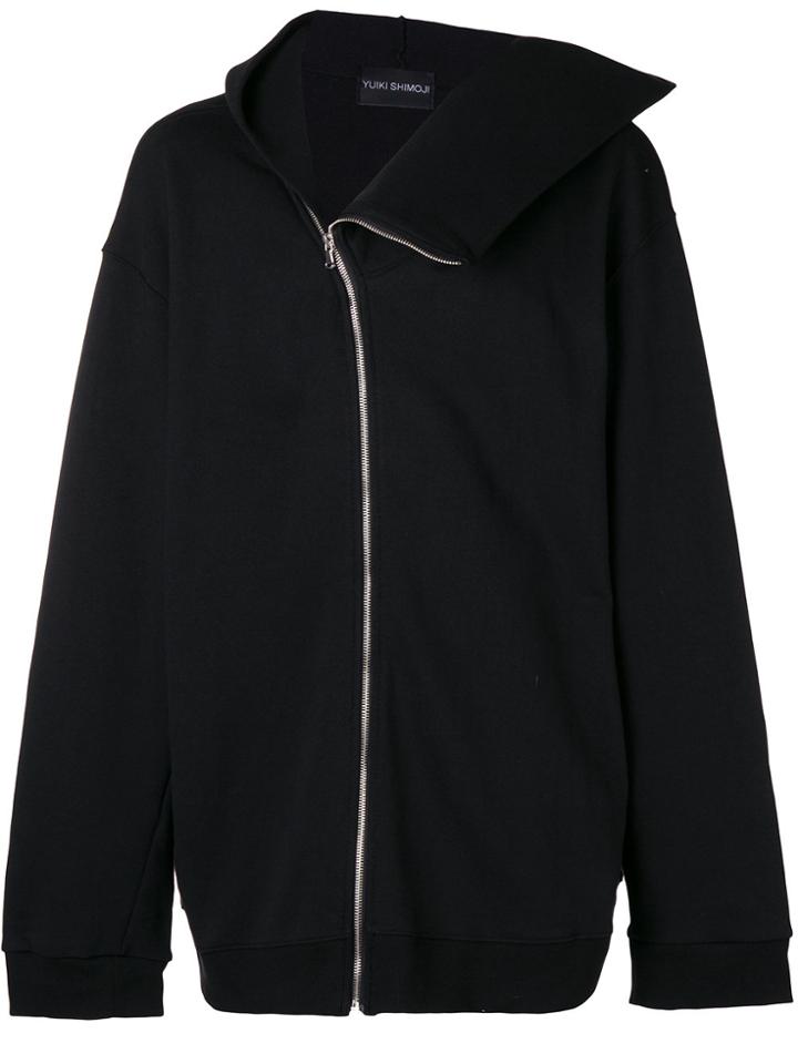 Yuiki Shimoji Side Zip Hoodie - Black