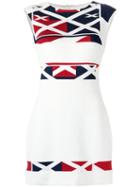 Gloria Coelho - Printed Shift Dress - Women - Elastodiene/polyester - Pp, White, Elastodiene/polyester