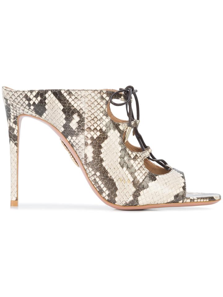 Aquazzura Flirt Mules 105mm - Multicolour