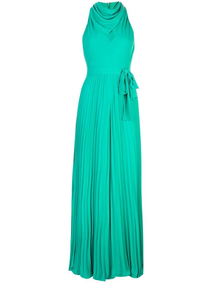 Halston Heritage Belted Jumpsuit - Green
