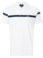 A.p.c. Front Logo Polo Shirt - White
