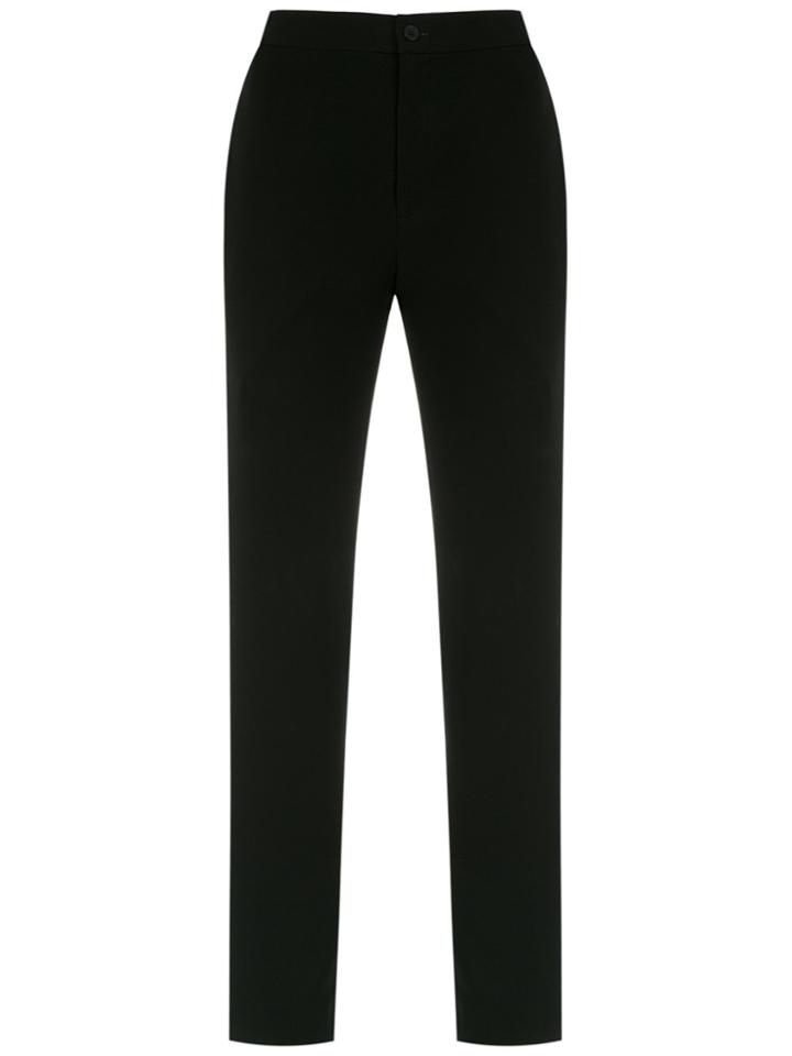 Gloria Coelho Side Panels Straight Trousers - Black