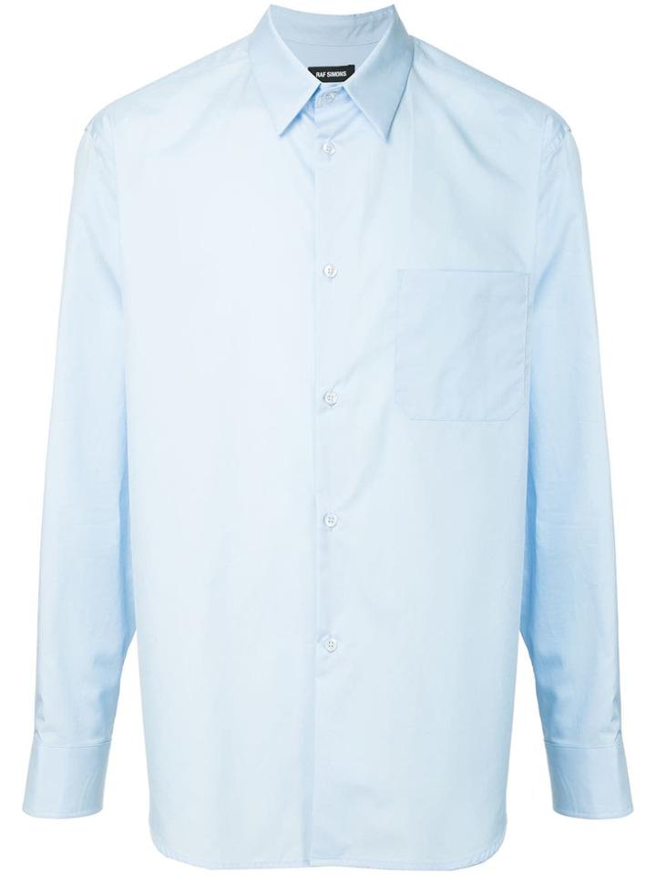 Raf Simons Button Down Shirt - Blue
