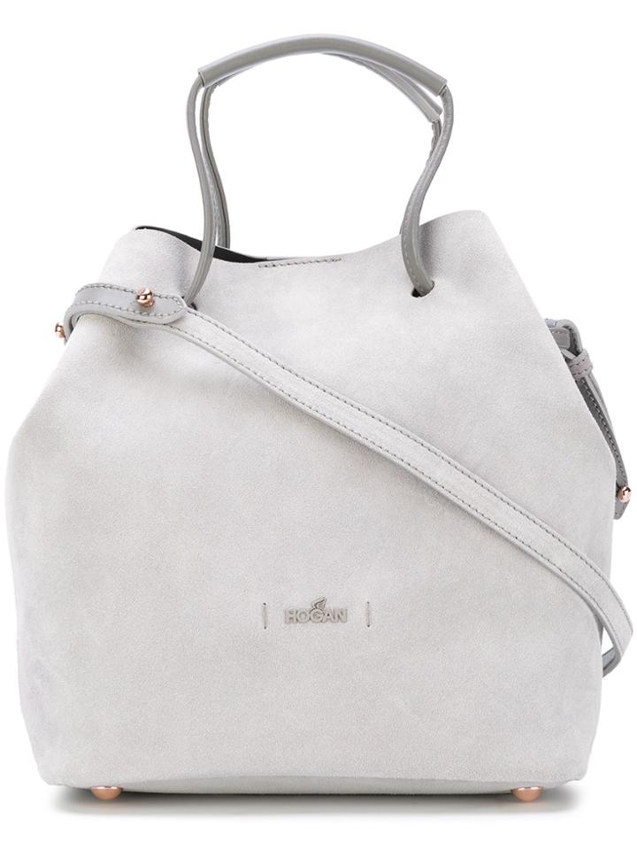 Hogan Soft Bucket Bag - Grey
