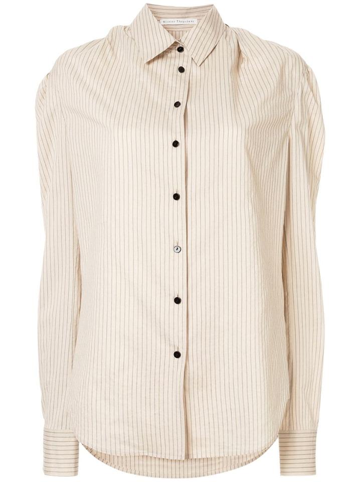 Olivier Theyskens Striped Shirt - Neutrals