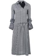 Comme Des Garçons Vintage Ruffled Gingham Dress - Black