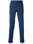 Incotex - Chino Trousers - Men - Cotton/spandex/elastane - 52, Blue, Cotton/spandex/elastane