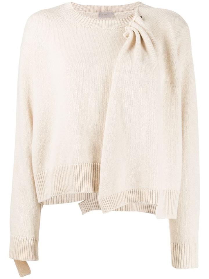 Mrz Pierced Cardigan - Neutrals