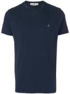 Vivienne Westwood Man Logo Embroidered T-shirt - Blue