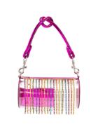 Area Crystal Tassel Shoulder Bag - Pink