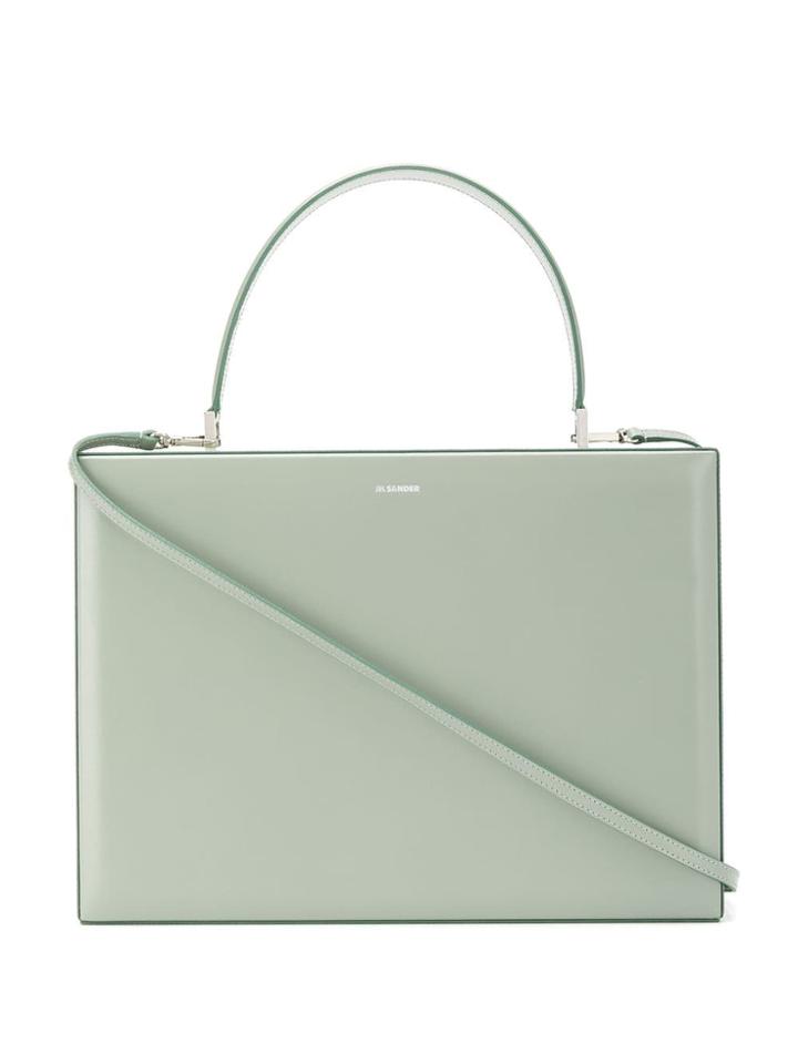 Jil Sander Briefcase Tote Bag - Green