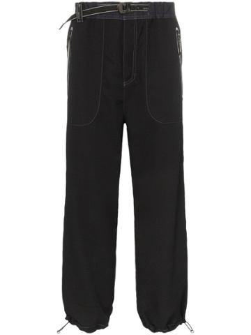 And Wander Belted Technical Trousers - Black