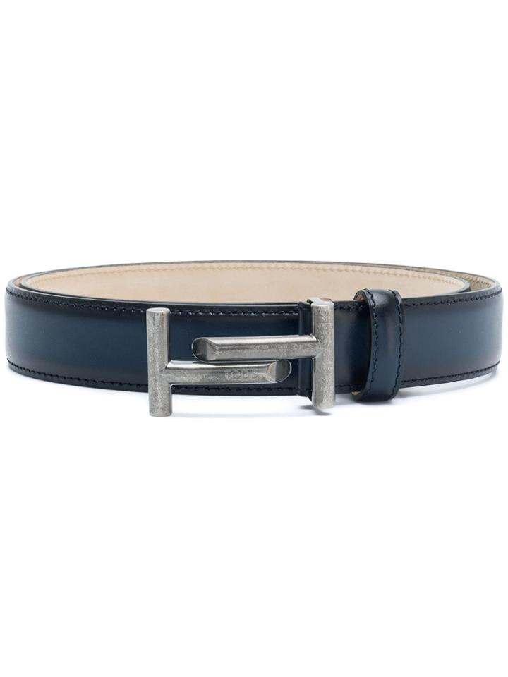 Tod's Double T Buckle Bet - Blue