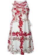 Giamba Floral Print Halterneck Dress