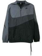 Nike Swoosh Woven Half-zip Jacket - Black