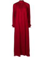 Giambattista Valli High Neck Maxi Dress - Red