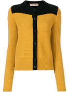 Marni - Bi-colour Slouch Cardigan - Women - Polyamide/alpaca/virgin Wool - 40, Yellow/orange, Polyamide/alpaca/virgin Wool