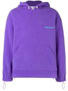 Ader Error Oversized Drawstring Hoodie - Pink & Purple