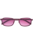 Blyszak Red Steel Frame Iii Sunglasses With Smoke Lens