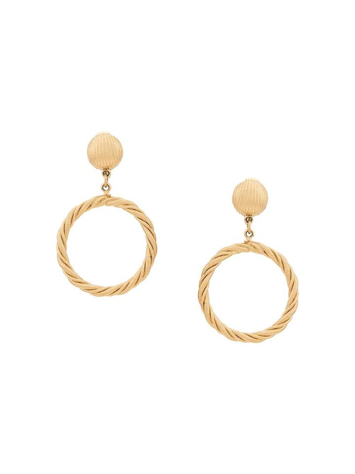 Monet Pre-owned 1980s Monet Clip-on Earrings - Gold
